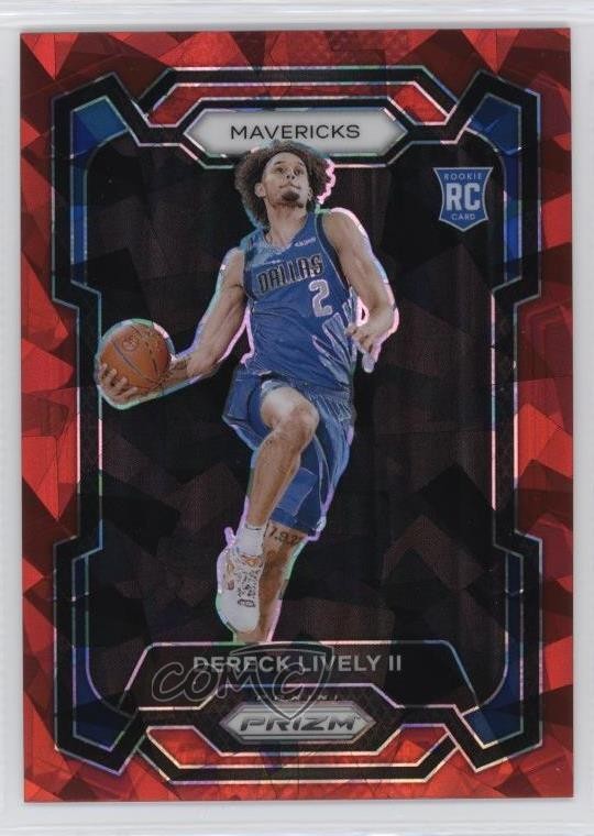 2023-24 Panini Prizm Red Ice Prizm Dereck Lively II #163 Rookie RC