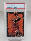 Michael Jordan #123 1996 Fleer European Hardwood Leader NBA Card PSA 8 NM-MT
