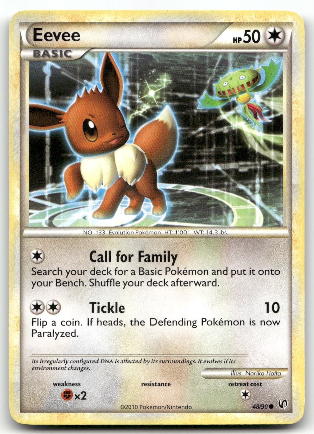 Eevee (48) #48/90 (LP) Undaunted UD Pokemon