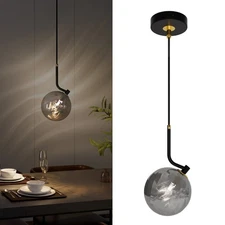 Modern Pendant Light Bar Hotel Kitchen Globe Glass Shade Chandelier Light Decor