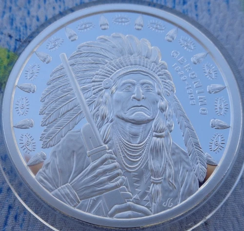 1 oz. 2026 GERONIMO Silver Shield Mini-Mintage proof .999 fine silver