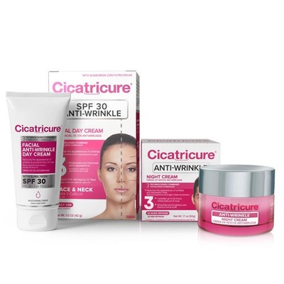 Anti-Wrinkle Day + Night Cream Bundle: Advanced 24-Hour Facial Care, Targets ...