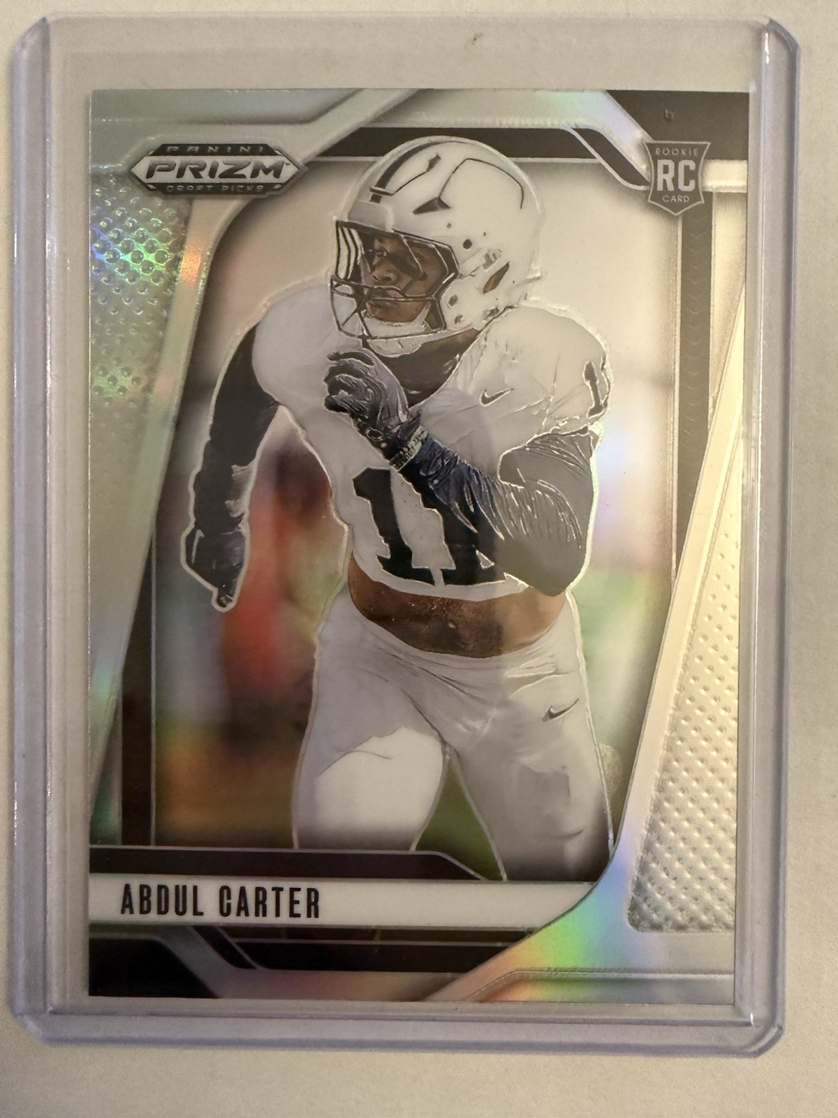 2025 Prizm Draft Picks Abdul Carter RC Silver Prizm #102 Penn State Giants