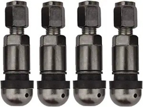 Gray Aluminum Alloy Bolt-in Tire Valve Stem Caps, Explosion Proof  Color: Gray