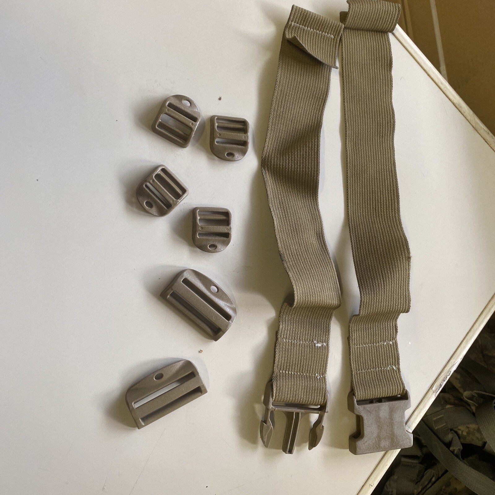 Juego de hebillas US Army para cinturón de piscina de coyote