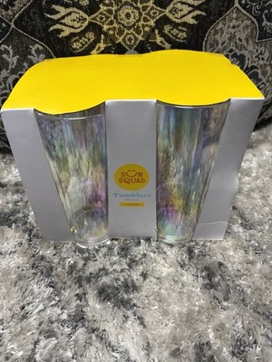 Sun Squad 22oz Tall Tumbler 4pk Iridescent Plastic LITMUS Color