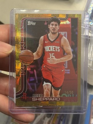 2025-26 Topps - Reed Sheppard #178 Gold Holofoil /50