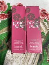 2~Benefit POSIE BALM Hydrating Tinted Lip Balm 0.10oz Retired NIB Boxes READ