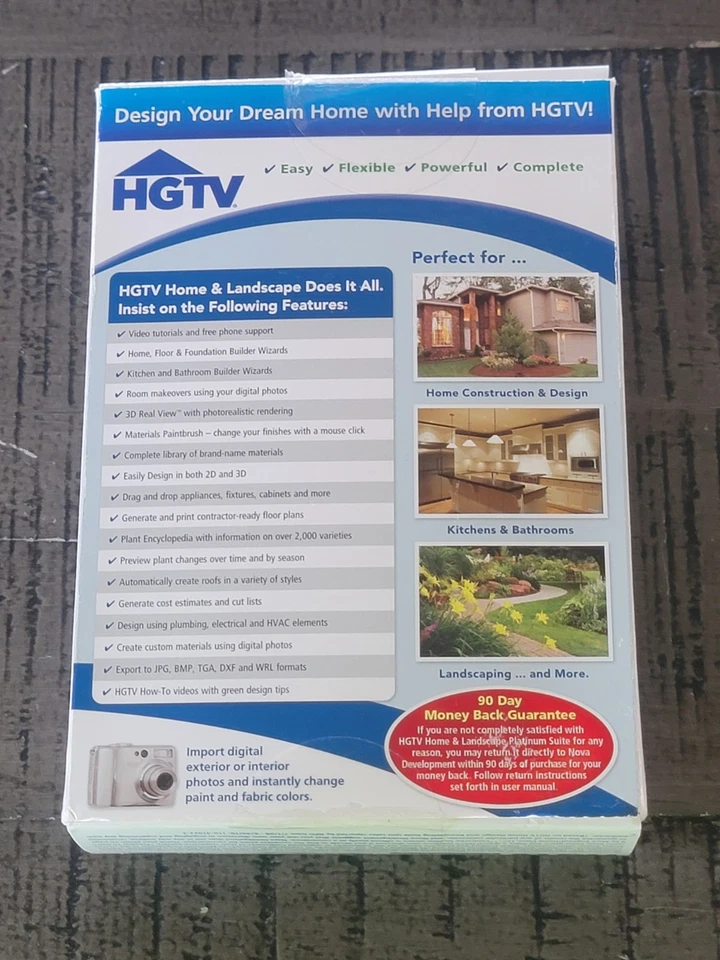 HGTV Home & Landscape Platinum Suite Design, Version 4,  PC - XP Vista, 7, 8 - Image 2 of 4