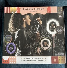 FAO Schwarz Social Star Selfie Light Stand Social Media Influencer Tool Open Box