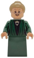 LEGO  Minifig hp540 - Professor Minerva McGonagall - Dark Green Robe