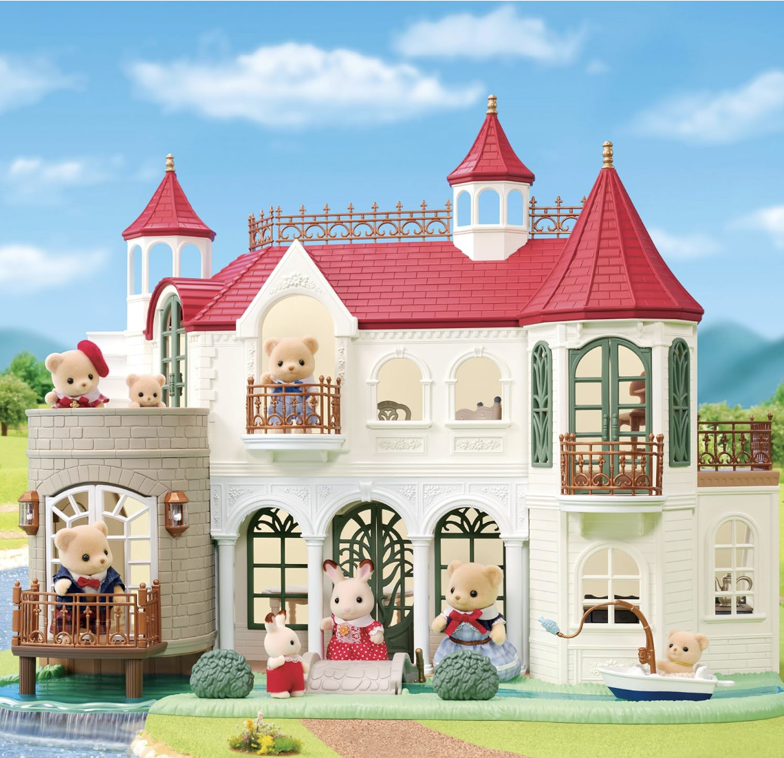 Sylvanian Families Red Roof House by the Sparkling Water HA-52