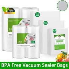 8"x50' 11"x50' 8"x20' Vacuum Sealer Bags Rolls 4Mil Food Saver Embossed Bags