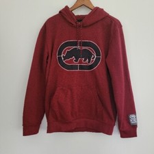 Ecko Unltd Men's Red Hoodie Medium Rhino Logo Pullover