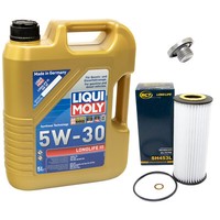 MotoröL ÖLfilter SH453L 5W30 5 Liter + ÖLablassschraube FüR BMW 3Er Touring E46