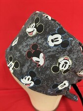 Men/Women Surgical Scrub Cap Lined Mouse Tossed Head