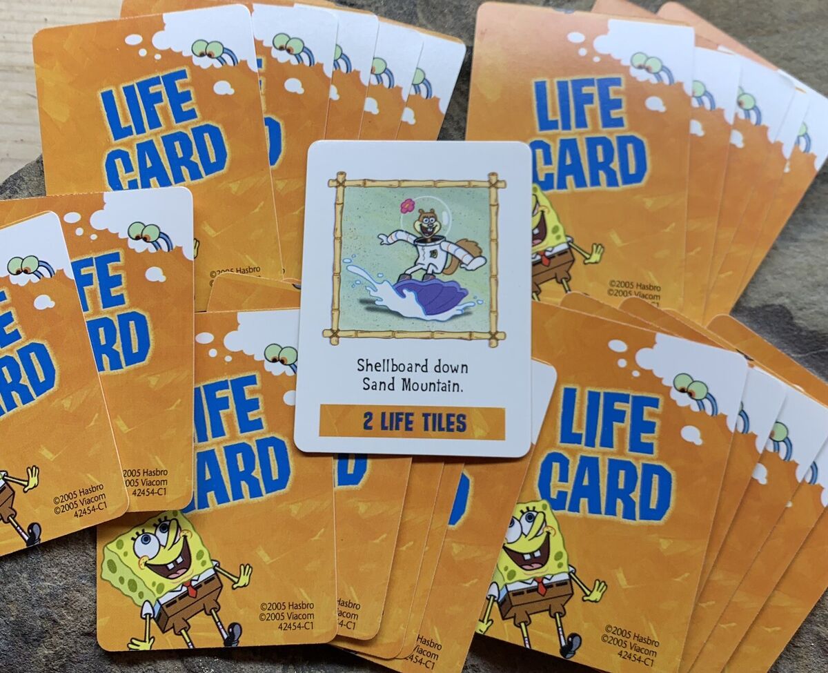 Life the Game of Spongebob Squarepants Instructions - Hasbro