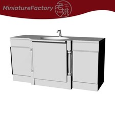 LaoYao 1:72 Scene Model Washstand Railroads Display Diorama Scenery Miniature