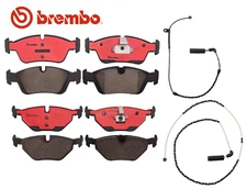 Front Brake Pad & Rear Brake Pad Set OE Brembo Ceramic + Sensor for BMW E85 Z4