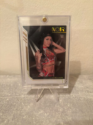2023 Panini WWE Chronicles Cora Jade 06/10 Noir Card No. 1