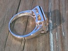 14kt White Gold Princess Cut Citrine Ring Size 7.25 New — photo 6