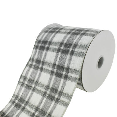 Brushed Josh Plaid Wired Ribbon, 4-inch, 10-yard | eBay