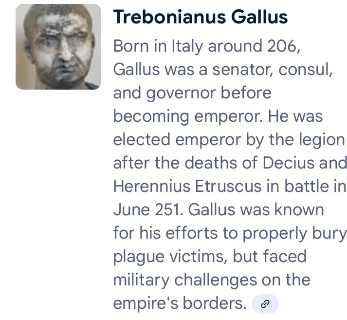 Trebonianus Gallus Sestertius Ancient Roman Coin Temple NGC Genuine 251-253AD - Image 4 of 4
