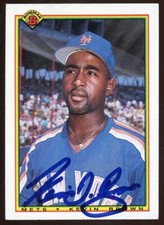 1990 Bowman KEVIN BROWN Signed Card autograph AUTO METS BREWERS IMPOSSIBLE