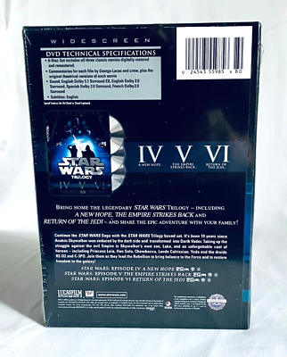 ✓ STAR WARS Original Theatrical Trilogy DVD UNALTERED HAN SHOOTS