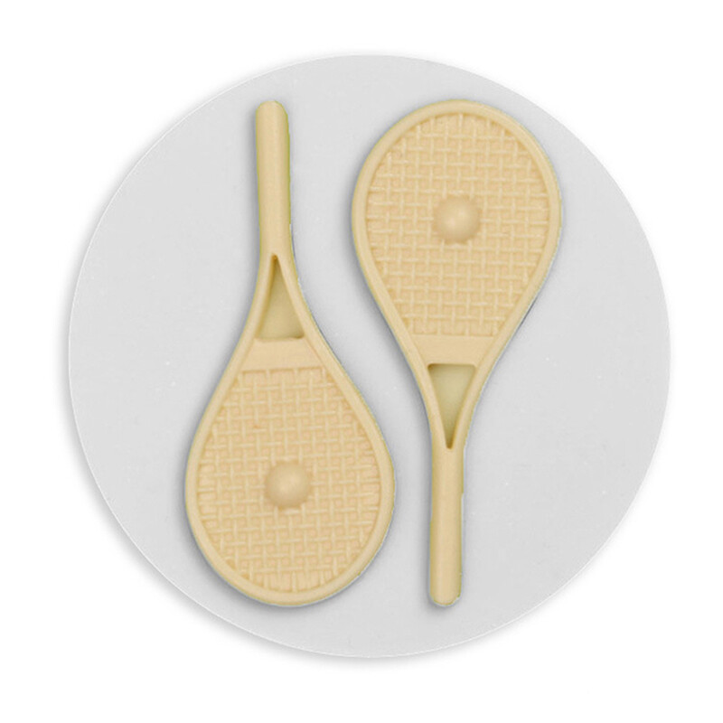 Tennis Racket Silicone Sugarcraft Mold Resin Tools Cupcake Baking Mould