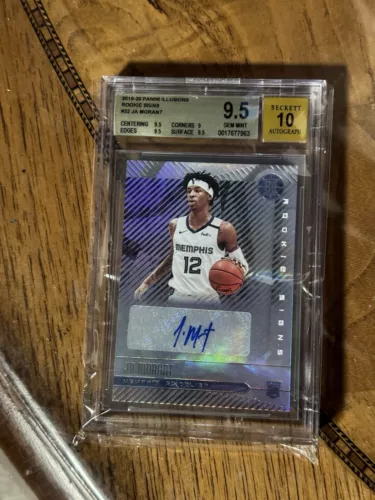 Ja Morant 2019-20 Panini Illusions Rookie Signs BGS 9.5 Gem Auto 10