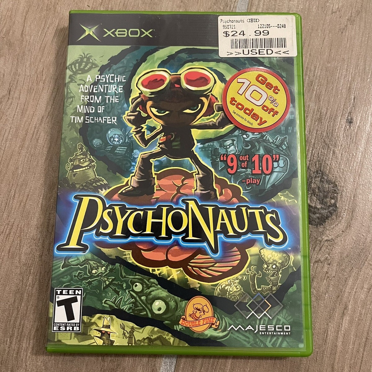Psychonauts (Microsoft Xbox, 2005) CIB Complete & Tested Works
