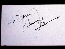 GEORGE STEINBRENNER NY YANKEES OWNER SIGNED AUTO VINTAGE BUSINESS CARD JSA  