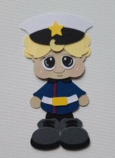 Marines Gal Blonde Hair. Scrapbook, Card Making Paper Piecing