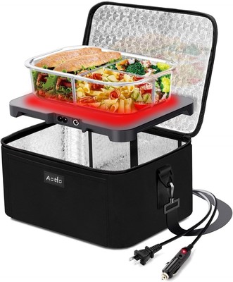 Portable Electric Lunch Box with Free Carrying Case - Ideal for Busy Lifestyles