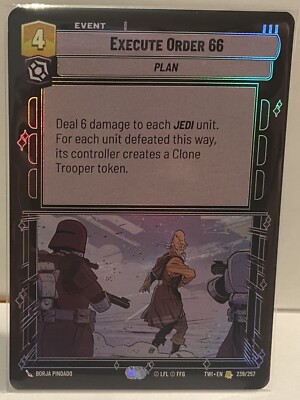 Execute Order 66 239 Rare Foil TWI Star Wars UNLIMITED engl.
