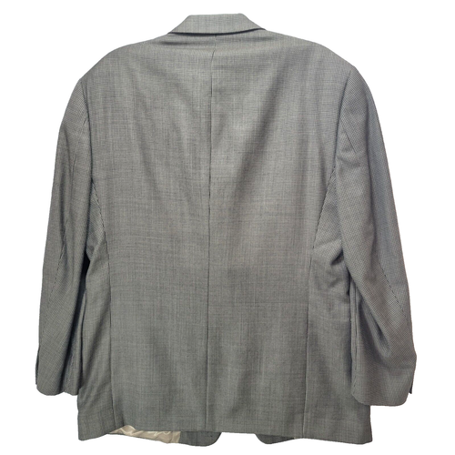 Kenneth Cole Sport Coat Jacket Men 44R Wool Houndstooth Brown Business USA Union - Picture 3 of 20