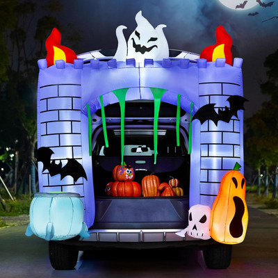 6 Ft Halloween Inflatable Outdoor Decorations, Trunk or Treat Car Decorations...