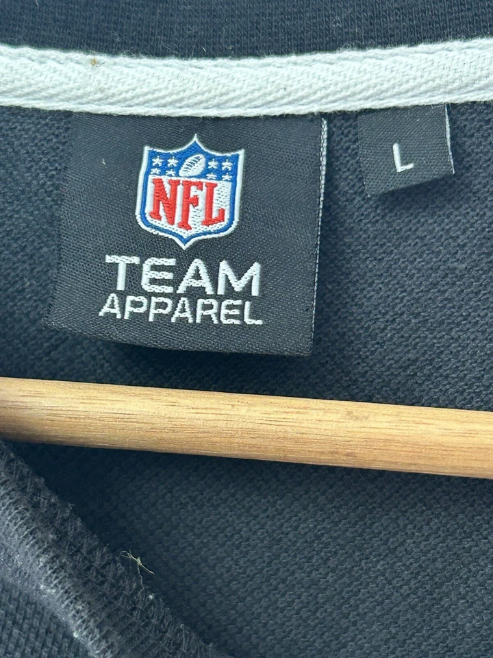 Mens NFL Team Apparel Raiders Logo Crew Neck T-Shirt Large - Black - image 4 of 4