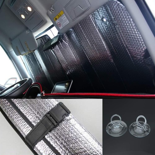 Car Windshield Sunshade - 5-Layer UV Protection, Keeps Vehicle Cool, 58x27.5 - Picture 6 of 6