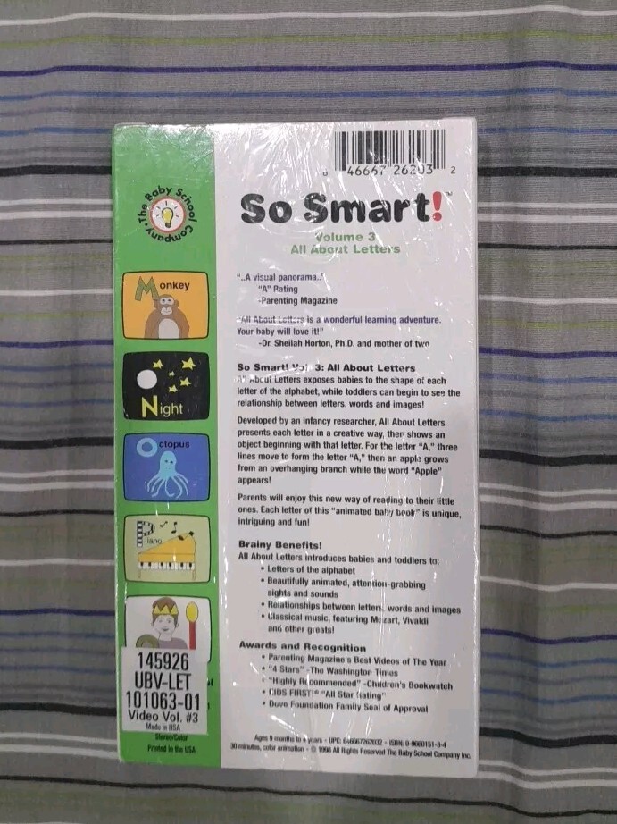 So Smart - Letters (VHS, 1999) for sale online | eBay