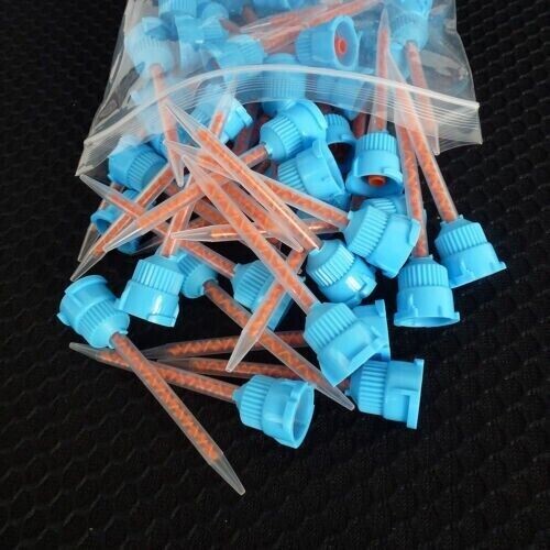 50 Conseils De Mélange Bleu/Orange Pour Produits Dentaires - Compatible Luxatemp, Protemp, 10:1/4:1