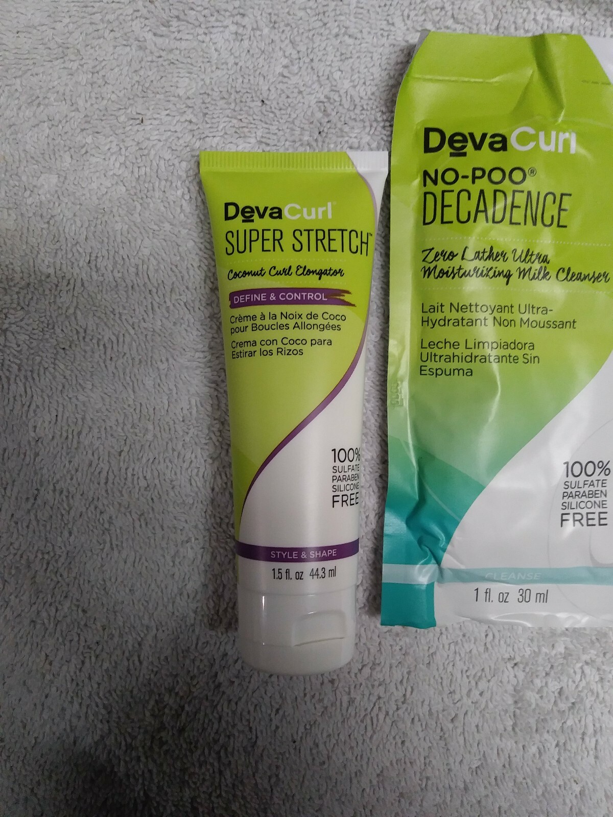 Deva Curl Travel Set Super Stretch Decadence And Deep Sea Repair 1 fl oz.  1.5