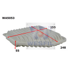 WESFIL AIR FILTER FOR TOYOTA RAV4 ACA 2AZFE GSA 2GRFE ESTIMA ACR 2AZFE GSR 2GRFE