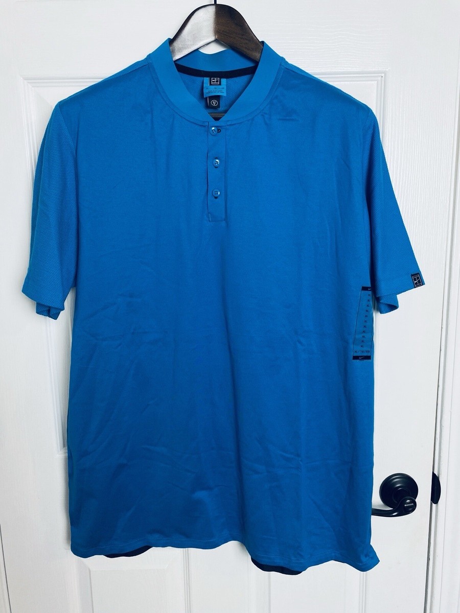 Nike Roger Federer RF x Nikelab Tennis Henley Polo Shirt XL Rafa Nadal  NWOT