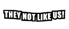 THEY NOT LIKE US Kendrick Lamar Quote Die cut Decal Vinyl Sticker