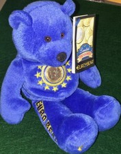 LIMITED TREASURES 1999 EURO Teddy Bear PLUSH Bean Bag Toy MWMT Uncirculated Coin