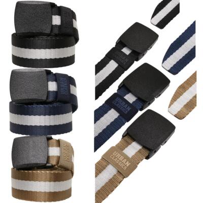 Urban Classics Centre Stripe Belt durable 2-Tone Fashion S/M L/XL