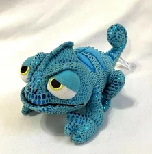 Disney Store Pascal Tangled Lizard Stuffed Plush Blue Chameleon Rapunzel HTF
