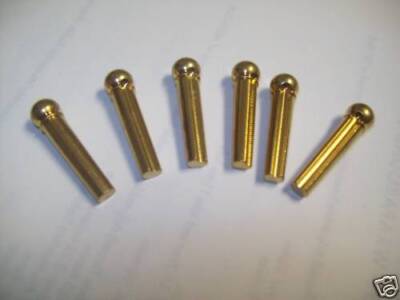 NEW - Set of 6 Bridge Pins - BRASS
